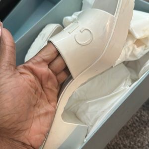 Gucci heels rubber slide